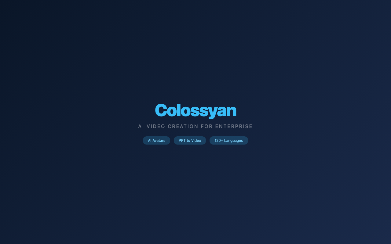 Colossyanの公式サイト トップページ