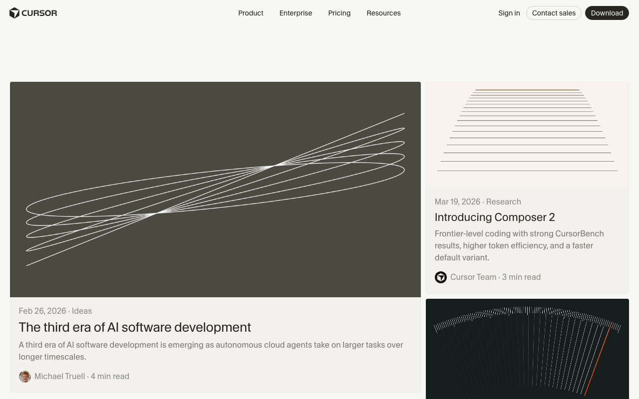 Cursorの公式ブログ