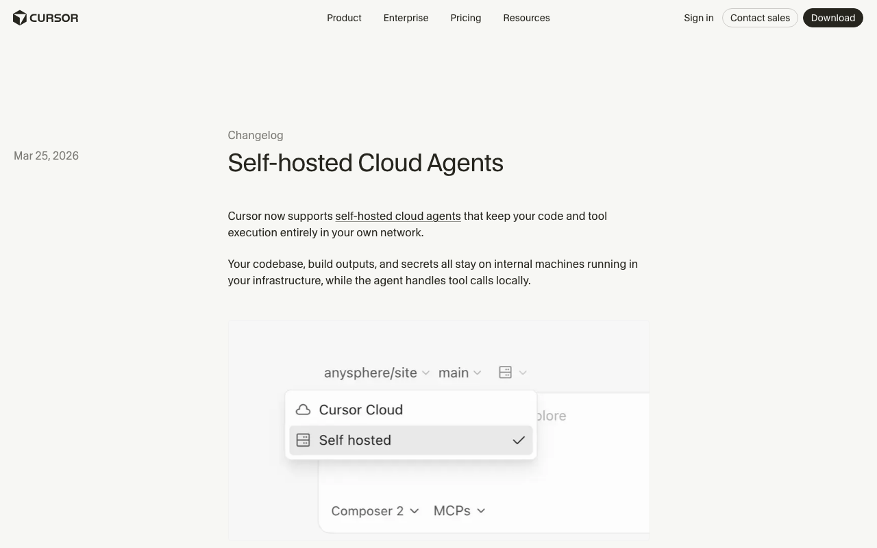 Cursorの最新アップデート